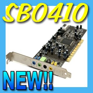 New Creative Labs Sound Blaster Live 7 1 Channel PCI Audio Card SB0410 