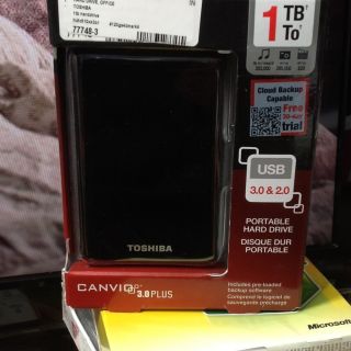 Toshiba Canvio 1 TB External 5400 RPM HDTC610XK3B1 Hard Drive
