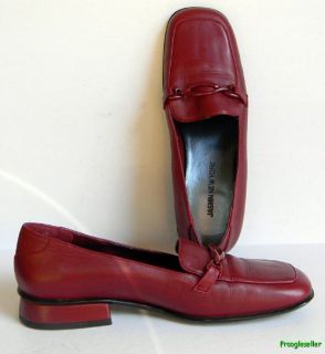 Jones New York womens Elizabeth loafers shoes 7 M red leather