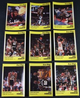 1990 Star Court Kings David Robinson SPURS #d/2,000 Basketball Set Nm 