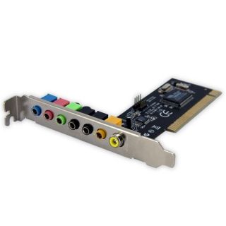 Channel PCI Digital Surround Sound Adapter Card 24 Bit Audio Card 