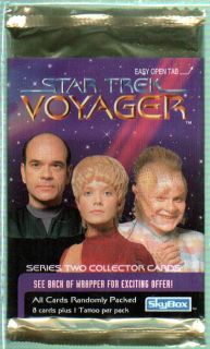 1995 Star Trek Voyager Season 1 Series 2 Cards Packs