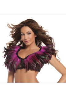 Hot Sexy Feather Top Burlesque Dancers Costume BW1001