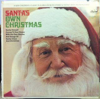 SANTA CLAUS santas own christmas LP VG+ T 2836 Vinyl 1967 Mono