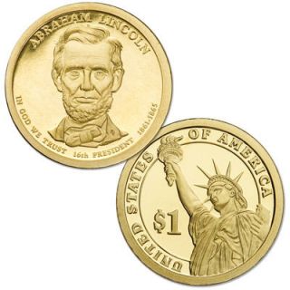 2010 BU Abraham Lincoln Presidential Dollar Coin D Mint