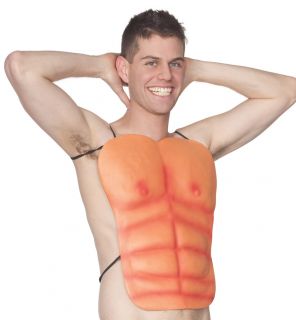 Muscle Chest 6 Pack ABS Eva Foam Tie on Adult Costume