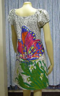 Cotton Boho Hippy Dashiki Dress US10 UK12