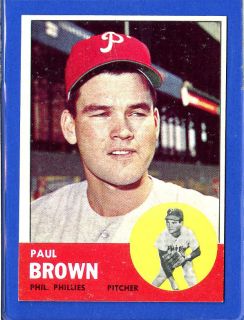 1963 Topps Break 478 Paul Brown Mint