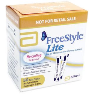 Abbott FreeStyle Lite Diabetes Test Strips Box 50