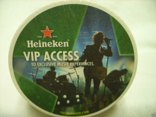 100 Heineken Beer VIP Access Music Tour 4 Cardboard Coaster New 