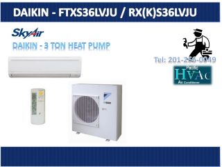 daikin ftxs36lvju rx k s36lvju wall mount 3 ton single zone heating 