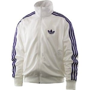 Adidas Originals Firebird Track Top Jacket XL WHITE (Royal Purple 