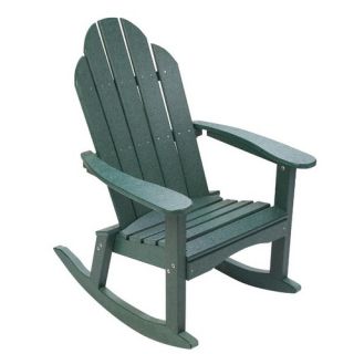   American Woodies Lifestyle Poly Resin Adirondack Rocking Chair