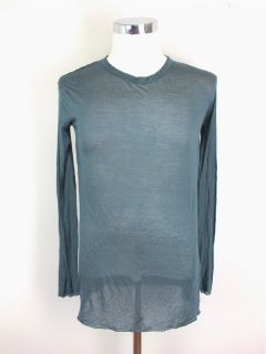 Haider Ackerman Mens Slate Blue Knit Shirt Sz 40 at Socialite Auctions 