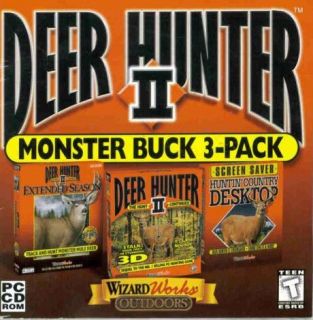   II 2 + Extended Season PC CD buck hunting gun shooting game + add on