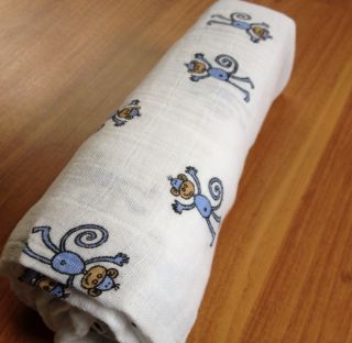 NEW Aden Anais Classic Muslin Swaddle Boy Girl Boutique Blanket Monkey 