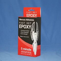 Mercury Adhesives Epoxy 8 oz, 5 Minute MEUEPX5MIN