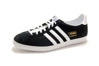 Adidas Mens Gazelle OG Black/White/Gold G13265