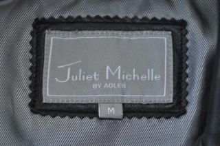 Juliet Michelle by Adler Lambskin Leather Jacket Black Pristine Medium 