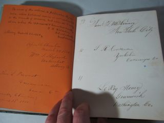 xRARE 1849 NYS Legislature AUTOGRAPH Album LOADED   New York State 