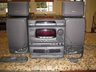 AIWA STEREO NSX 5200 STEREO WITH SPEAKERS ANTENNA AND REMOTE