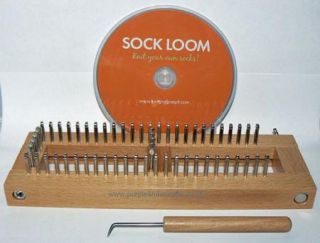 Sock Loom Adjustable Knitting Board 9x3 with DVD