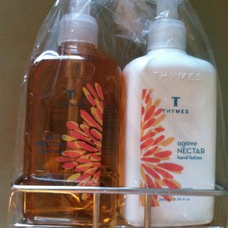 Thymes Agave Nectar Hand Lotion 8.25 oz & Hand Wash Sink Set