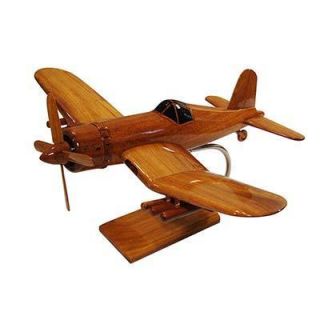   Corsair Mahogany Wood Desk Display Model Aircraft Airplane