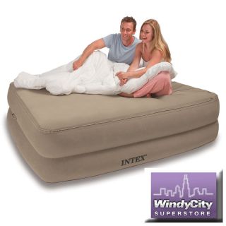   Memory Foam Top Raised Airbed Air Mattress Bed with Pump 67955E