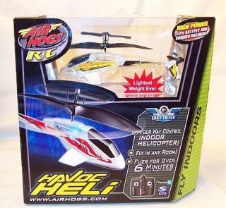 Air Hogs HAVOC HELI Indoor R C Helicopter NEW Remote Control Yellow 