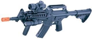 New Air Soft Machine Gun MR733 Military Toy Airsoft Rifle w Flashlight 