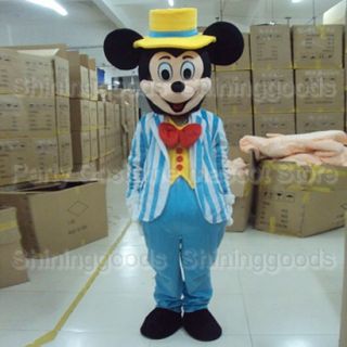New Style Adult Size Mickey Mouse Costume Mascot Party Costume Fancy 