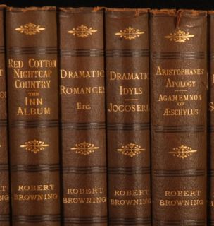 details a decorative collection of robert browning s poetry including 