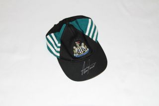Alan Shearer Autographed Newcastle United Football Club Cap with COA 