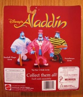 Disney Aladdin BASEBALL PLAYER GENIE 5 Plastic Toy Figure NEW