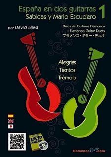 FLAMENCO GUITAR DUETS 1 ALEGRIAS/TIENOTS/TREMOLO  METHOD BOOK/DVD SET 