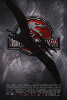 Jurassic Park III Movie Poster 2 Sided Original 27x40