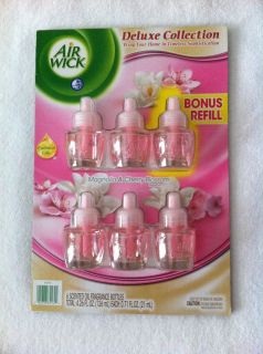 Air Wick Deluxe Collection Magnolia Cherry Blossom 6 Fragrance Refills 