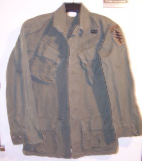 Army Special Forces Airborne Vietnam Tropical Combat Rip Stop Jacket 