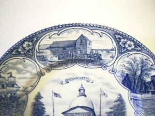 Alfred Meakin Olde English Plate  Massachusetts