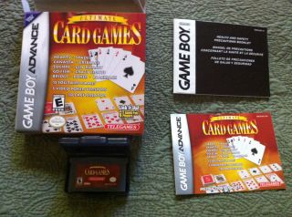 Game Boy Advance Game Ultimate Card Games With all paperwork and 