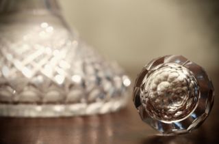 Exquisite ALANA Cut Crystal LISMORE Ships Decanter Waterford