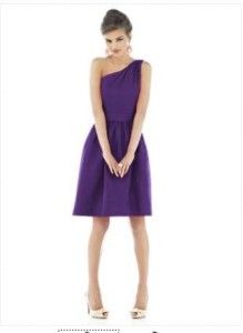 Alfred Sung 530 Bridesmaid Cocktail Dress Majestic 12