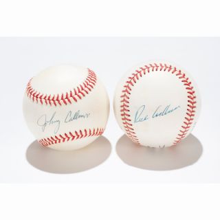 Two 1960s Philadelphia Phillies autographed baseballs Johnny Callison 