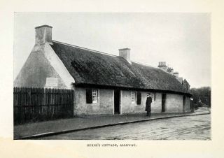 1904 Print Costume Burns Cottage Alloway Ayrshire William Burnes 