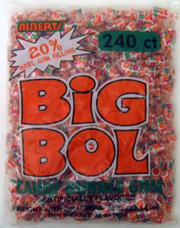 big bol bubble gum by albert s 240 count bag