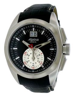 Alpina Club Chronograph Black Silver Men’s Watch AL 353BS4RC6