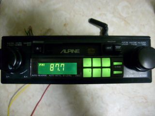 Alpine 7401 Am FM Cassette Shaft Style Radio