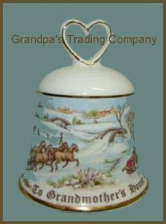 Royal Doulton Bell To Grandmothers House We Go Bone China Snow Holiday 