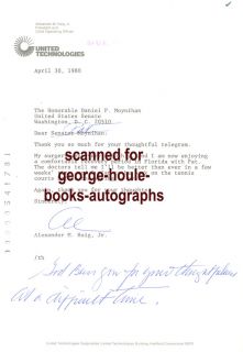 Alexander Haig Letter 1980 Presidential Candidate